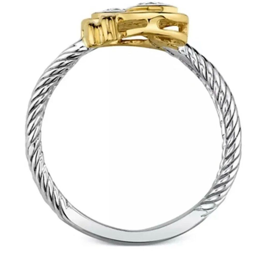 925/18K WHITEGOLD BELLA BRIDAL ENGAGEMENT RING - Picture 3 of 5